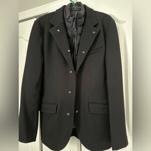 Kit and Ace Heavy Blazer Coat Black Zip Out Vest Lining Men's Size M